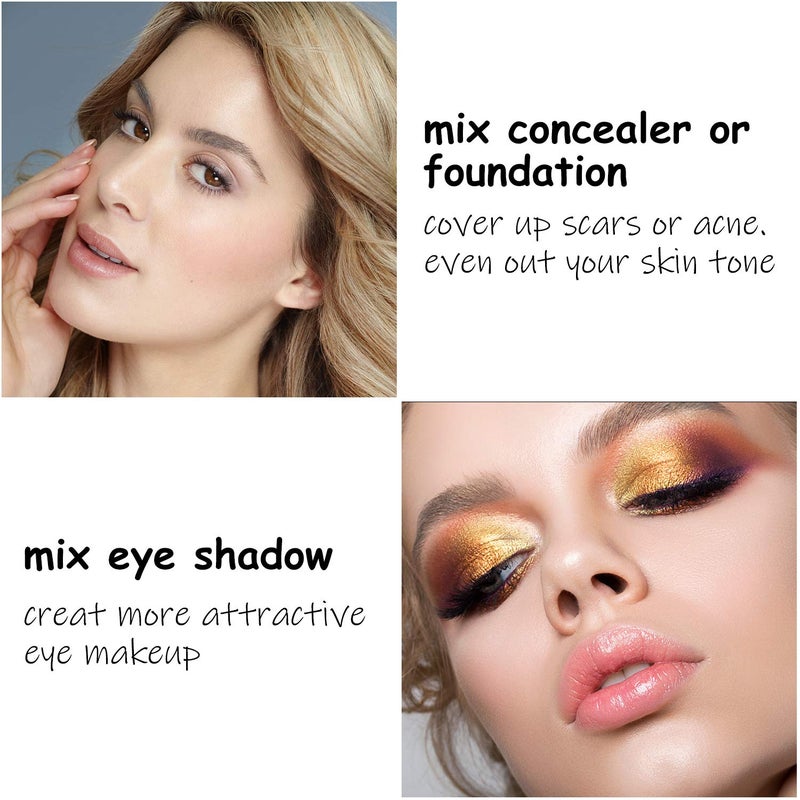 Shappy 10 Pieces Makeup Spatula Scoop Stainless Steel Depotting Spatula Double-Headed Makeup Spatula Tool for Mixing Cosmetics - Image 4