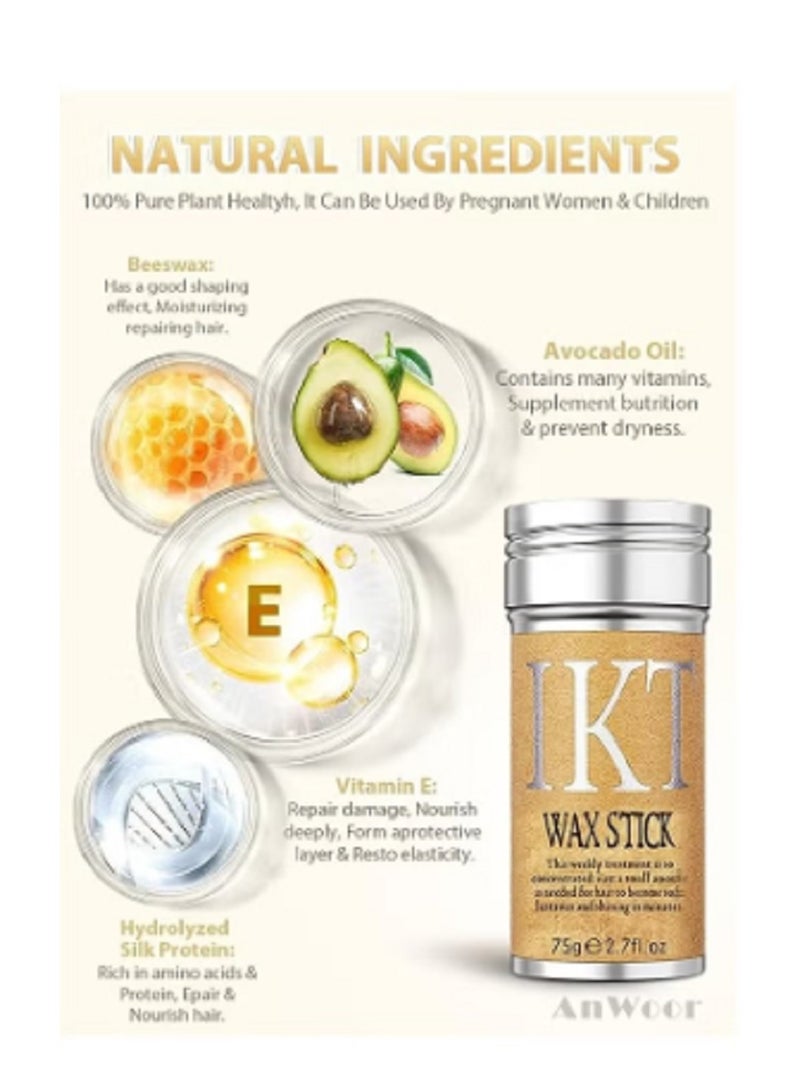 IKT Hair wax stick wax stick for hair edge control slick stick hair pomades - Image 3