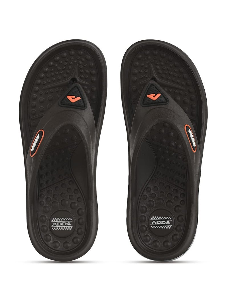 ADDA (LABEL) Cloud Lite || Durable & Comfortable || Acupressure Sole || Lightweight || Fashionable || Super Soft || Thong Flip-Flops For Men, 9 UK - Image 3