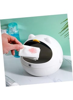 EVVIX EVVIX Space Cat Trash Can Car Waste Paper Can 16mm Beads Garbage Container Bin Decorative Trash Can Rubbish Bin Cup Holder Trash Can for Car Bedroom Desk Trash Can Bucket Small Office  - Image 2