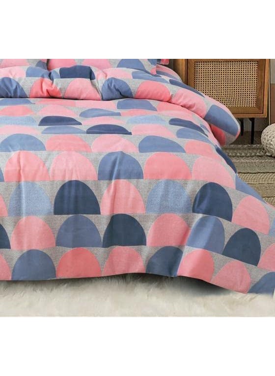 Ab Home Decor Ab Home Decor 160TC Glace Cotton DuvetRazaiQuilt Cover for Double Bed Size with Zipper Dohars 90x100 inch Pink  - Image 2