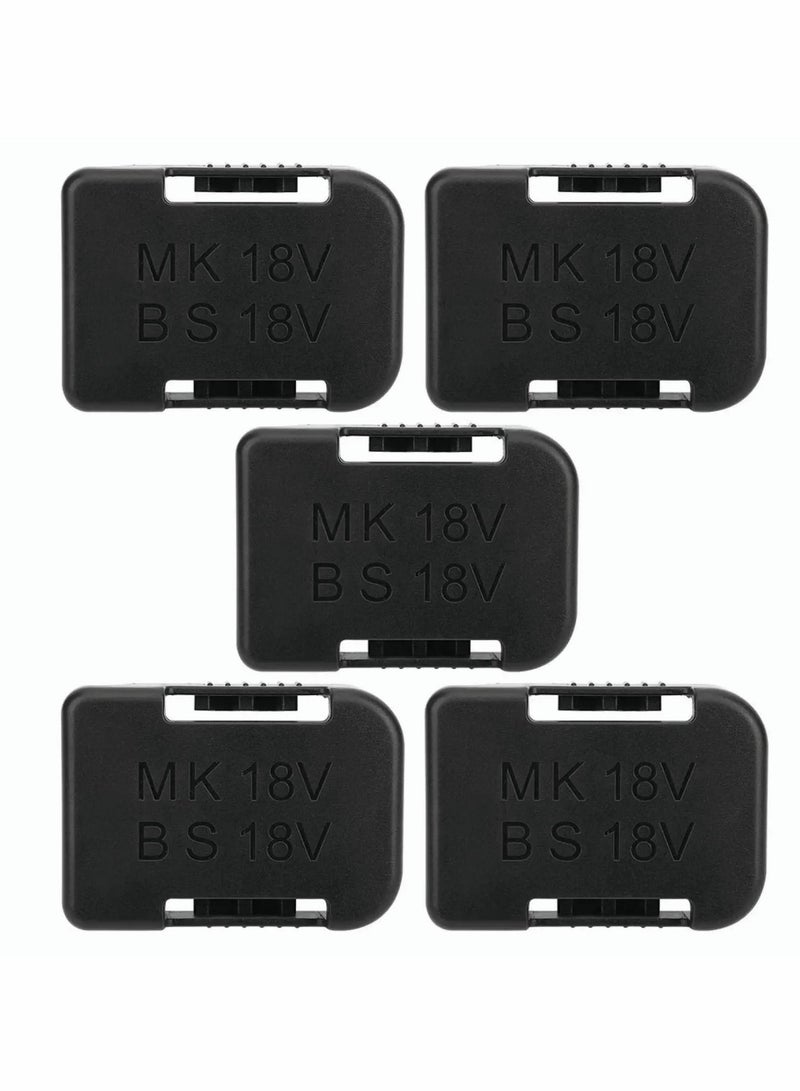 Y&D Lithium Ion Batteries Storage Bracket Mount, Battery Clip and Electric Tool Base Holder for Fixing(Black) 5pcs - Image 1