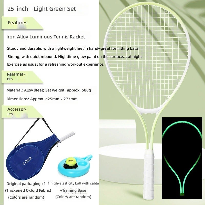 25-Inch Kids' Tennis Racket Set with Ball and Training Tool
