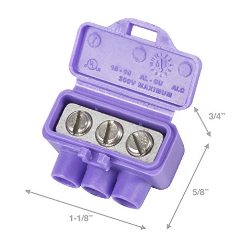 King Innovation 95135 AlumiConn Wire Connector, 100 pk, Purple, Count - Image 3