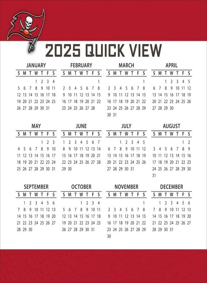 Turner Licensing Turner Sports Tampa Bay Buccaneers 2025 Box Calendar (25998053057) - Image 4