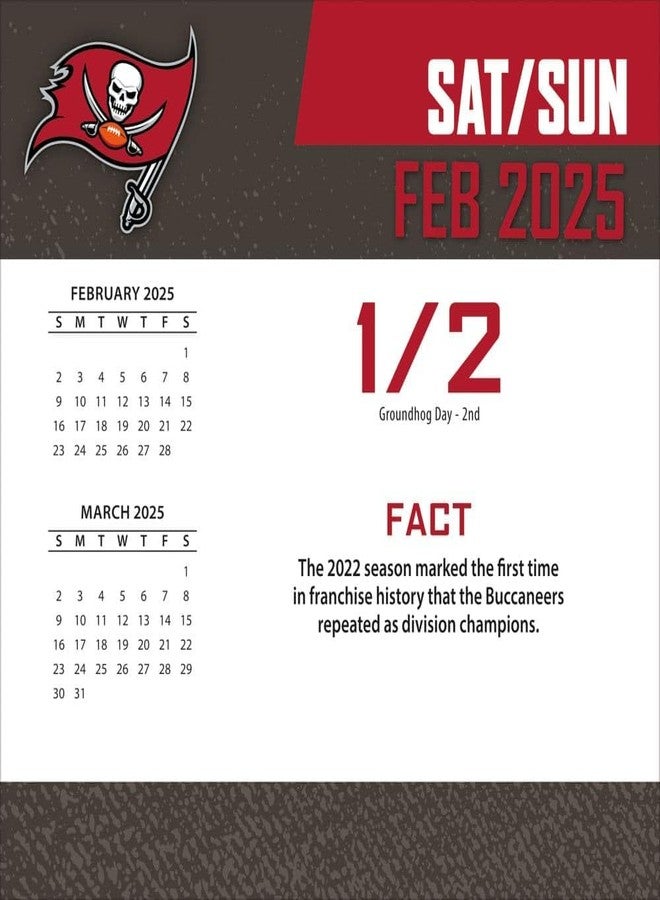 Turner Licensing Turner Sports Tampa Bay Buccaneers 2025 Box Calendar (25998053057) - Image 2