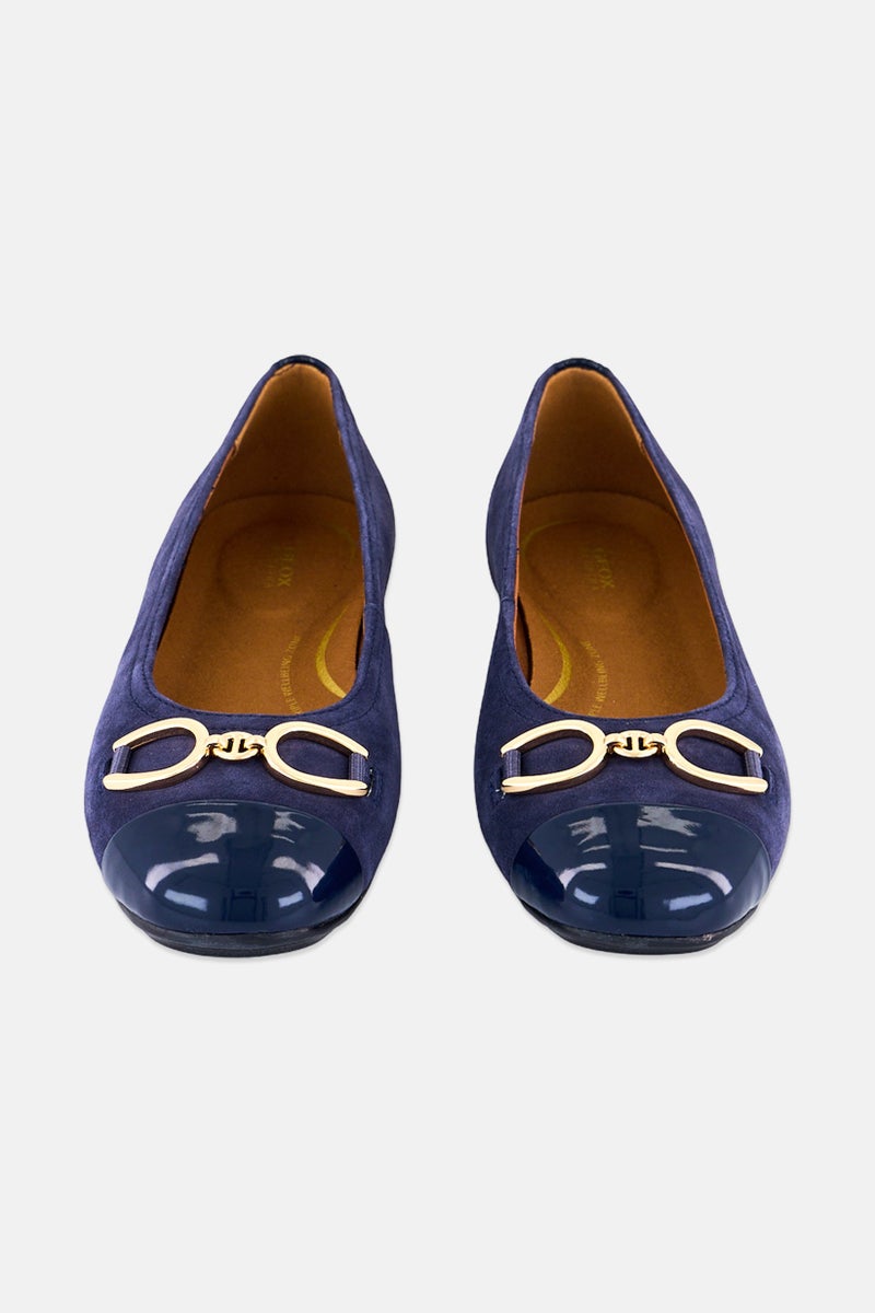 GEOX Women D Annytha Slip on Flat shoes, Navy - Image 2