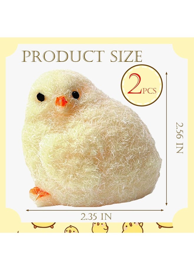 قطعتان من لعبة الدجاجة الإسفنجية، مصنوعة يدويًا من السيليكون اللاصق على شكل دجاجة للأطفال والكبار، لتخفيف التوتر والاسترخاء والمرح - Image 3