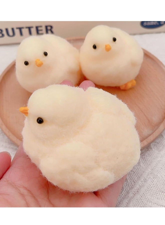 قطعتان من لعبة الدجاجة الإسفنجية، مصنوعة يدويًا من السيليكون اللاصق على شكل دجاجة للأطفال والكبار، لتخفيف التوتر والاسترخاء والمرح - Image 5