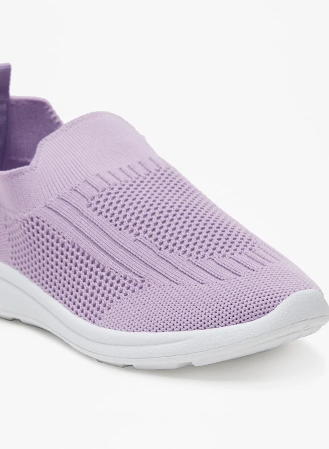 Oaklan by Shoexpress Girls Textured Slip-On Walking Shoes