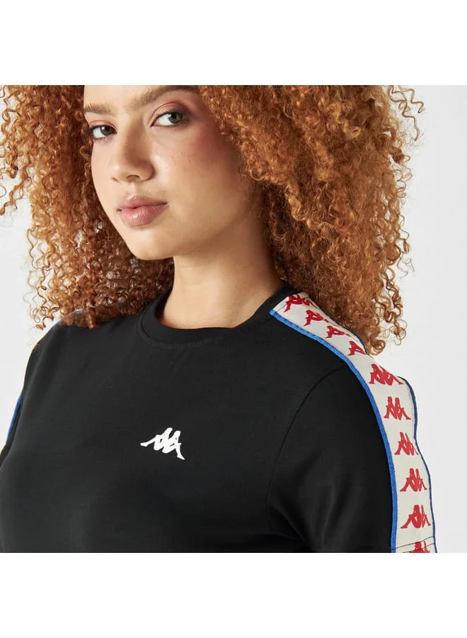 Kappa Kappa Logo Print Crew Neck T-shirt with Short Sleeves