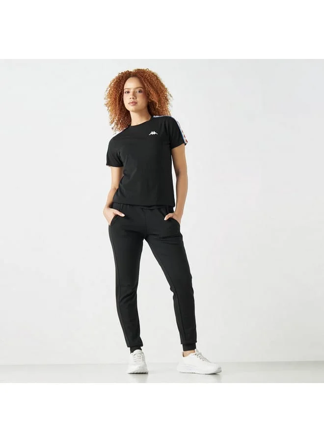 Kappa Kappa Logo Print Crew Neck T-shirt with Short Sleeves