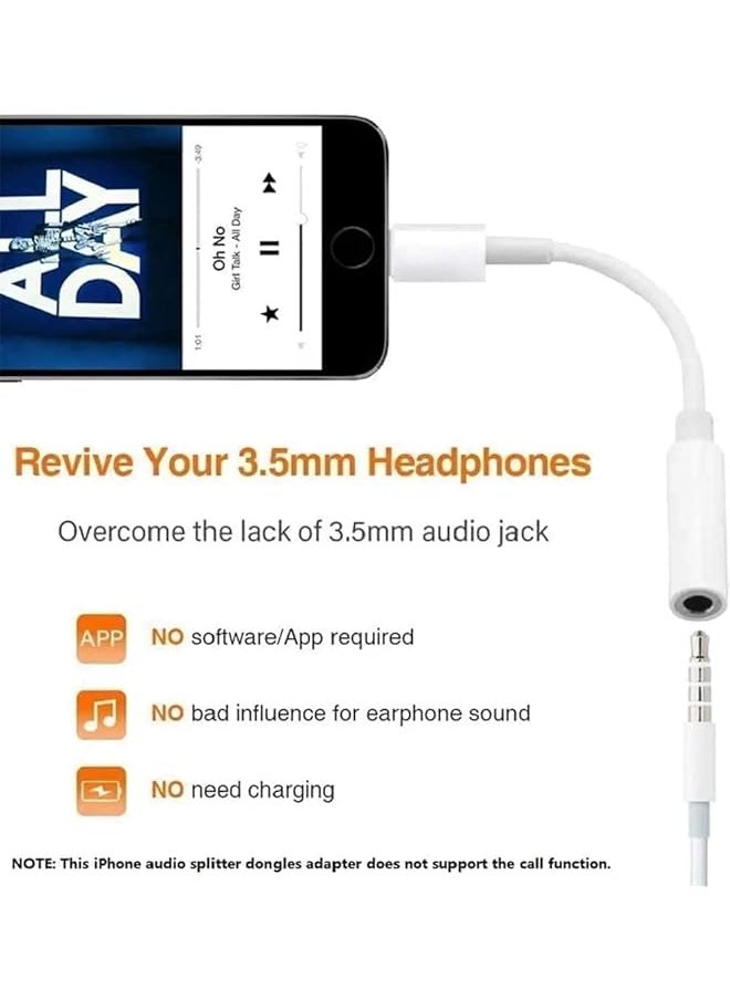 erorex - Lightning To 3.5Mm Female Aux Audio Adapter Aux Adapter Audio Earphone Adapter For Iphone 7 Iphone 7 Plus - Image 1