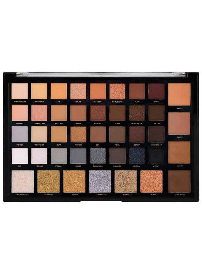 Profusion Cosmetics Moonstone 42 Shade Palette Matte Satin Shimmer Metallic Nude Smoky Eyeshadow Pallete Beauty Cosmetics Highly Pigment Powder Long Lasting Blendable - Image 4