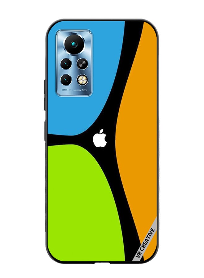 VR CREATIVE Protective Case Cover For Infinix Note 11 Pro Apple Logo Design Multicolour - Image 1
