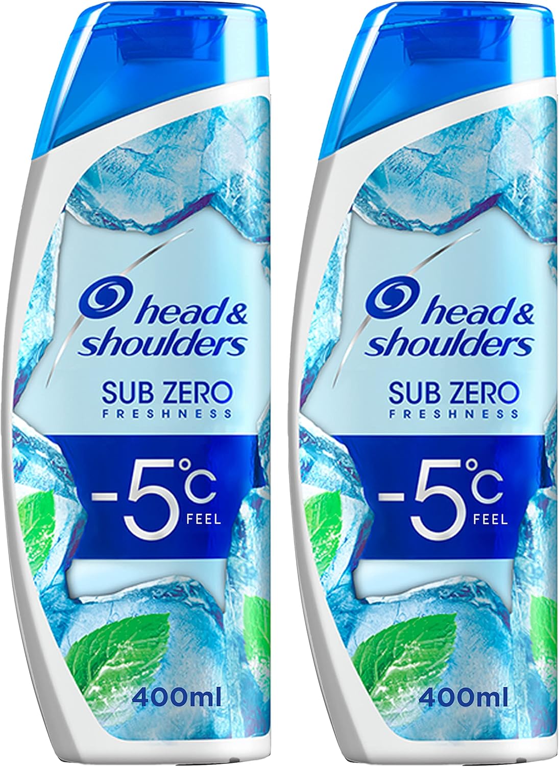 Head & Shoulders Sub-Zero Freshness Anti-Dandruff Shampoo, 2 x 400ml