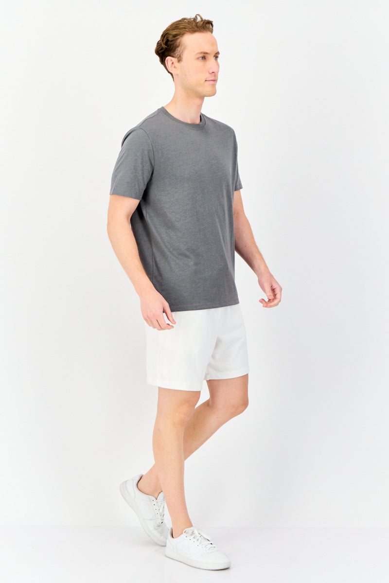 GAP Men Solid Basic Shorts, White  - Image 2