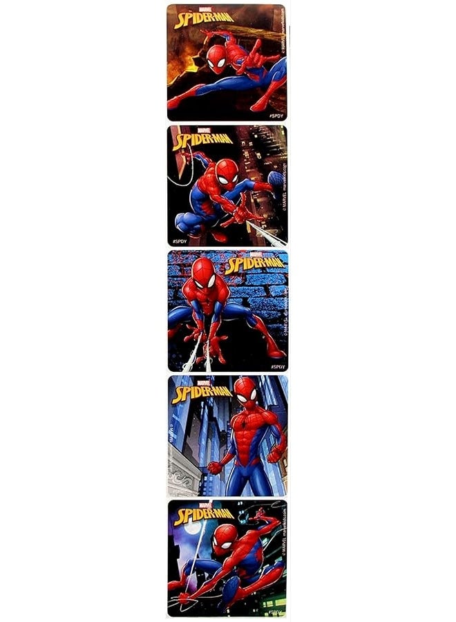 Disney Studios Spiderman Stickers Activity Set - Bundle Includes Spiderman Stickers, Spiderman Coloring Book, Superhero Door Hanger, Thank You Card Craft - Image 2
