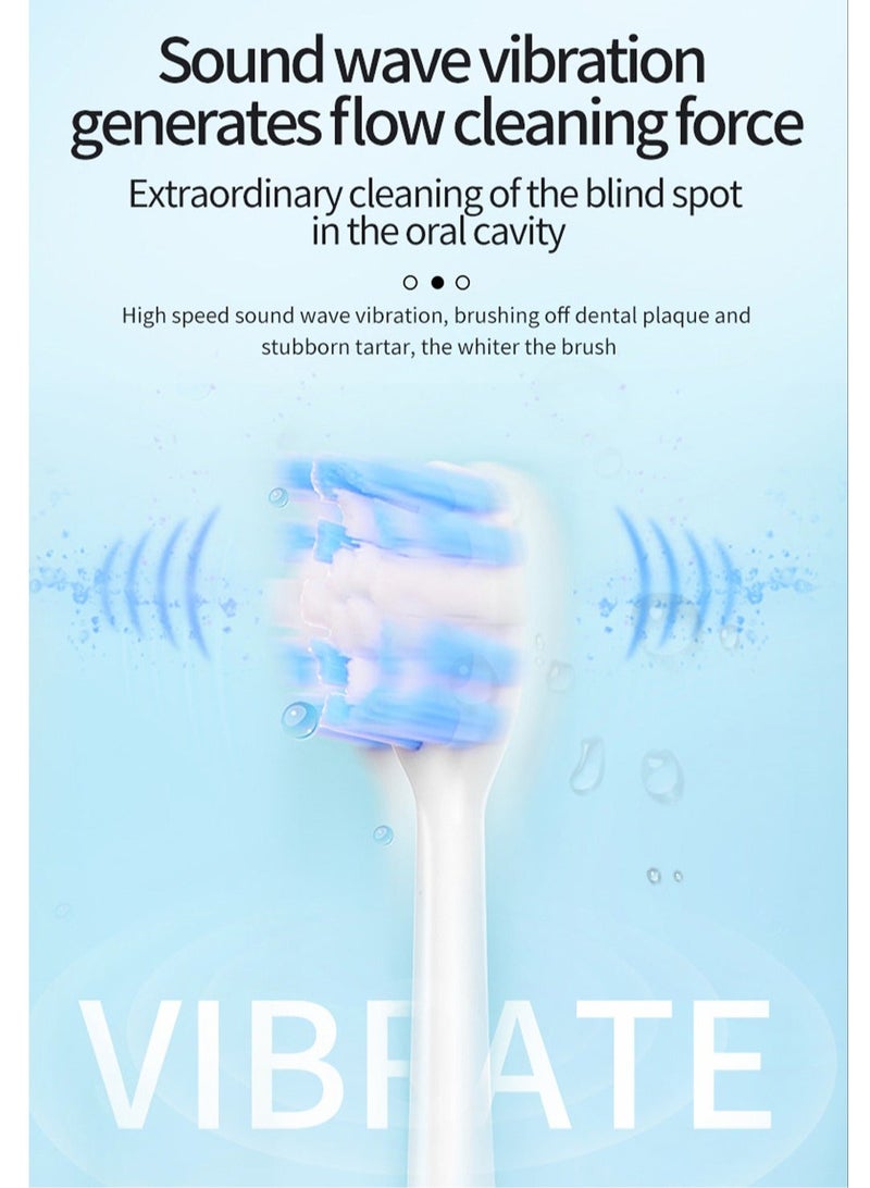 Electric Toothbrush, Sonic Toothbrush with 8 Brush Heads Ultra Sonic Motor 6 Modes, Rechargeable, IPX7 Waterproof, Electric Toothbrush for Adults and Teenagers - Image 5