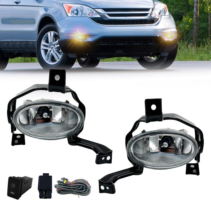 Boxlight Fog Lights for Honda CR-V 2010-2011 with Switch and Wiring Kit - Image 1