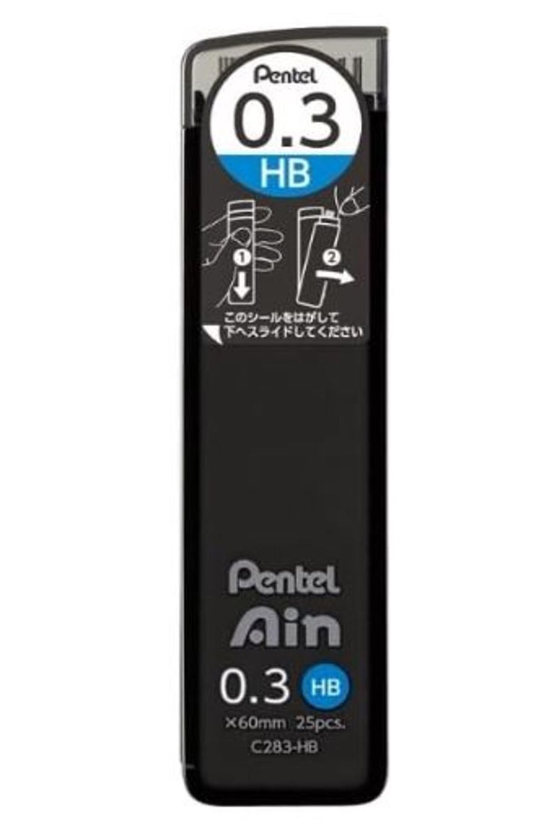 Pentel Lead 0.3mm HB (25 Leads/Tube)
