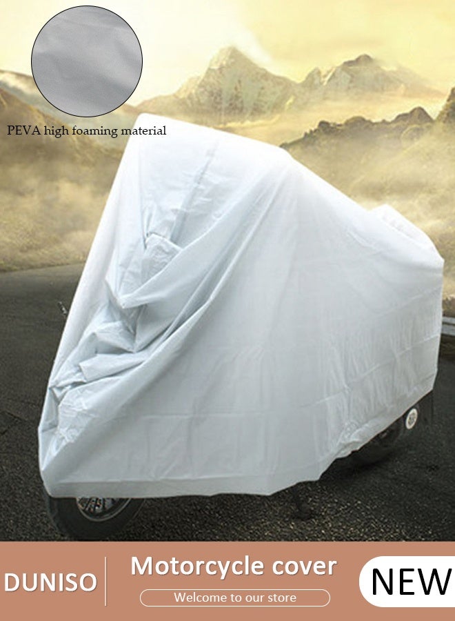 DUNISO Motorcycle Vehicle Cover Waterproof Outdoor UV , All Season Universal Weather Durable Quality Waterproof Sun Outdoor Protection Scooter Shelter Tear Proof Night Reflective ,240*140CM - Image 1