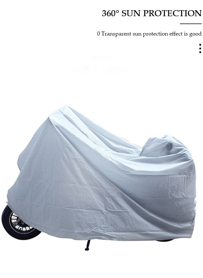 DUNISO Motorcycle Vehicle Cover Waterproof Outdoor UV , All Season Universal Weather Durable Quality Waterproof Sun Outdoor Protection Scooter Shelter Tear Proof Night Reflective ,240*140CM - Image 3