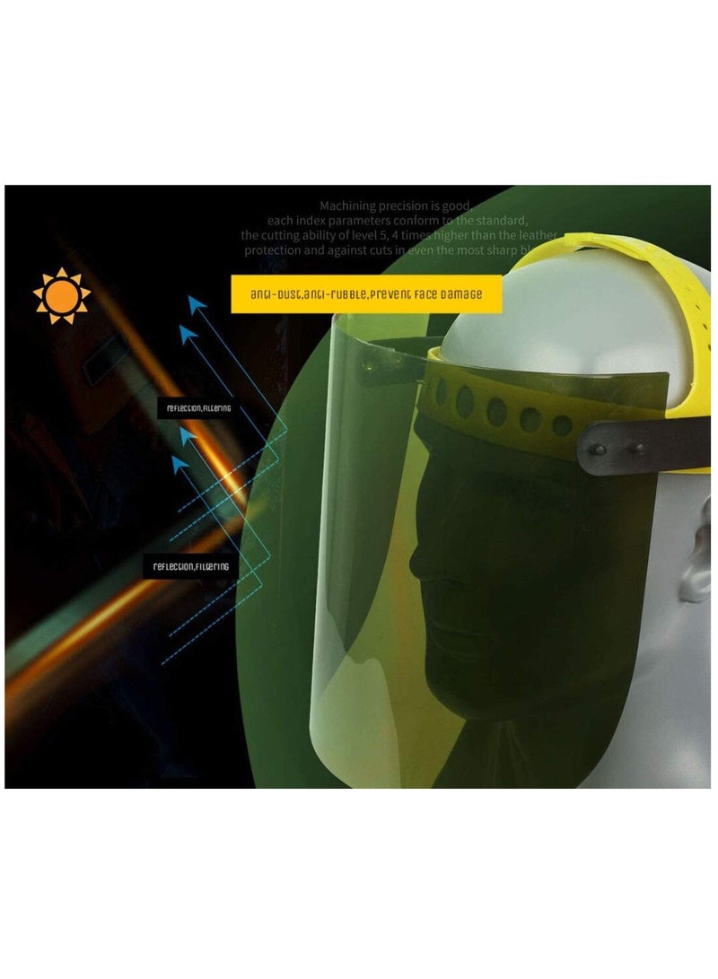 Reusable Clear Face Shield | Full Face Protection for Eyes, Nose & Mouth | Lightweight Polycarbonate Visor for Enhanced Safety and Comfort - Image 4