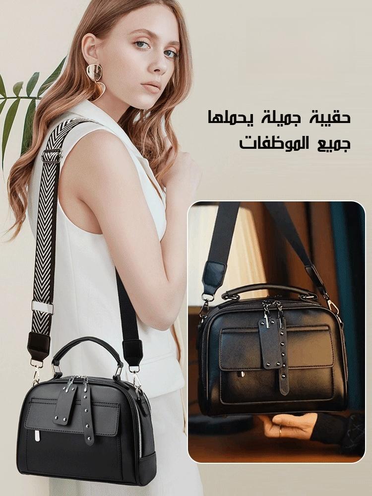 Fashionable Large Capacity Handbag with Concealed Pocket & Detachable Strap - Image 3