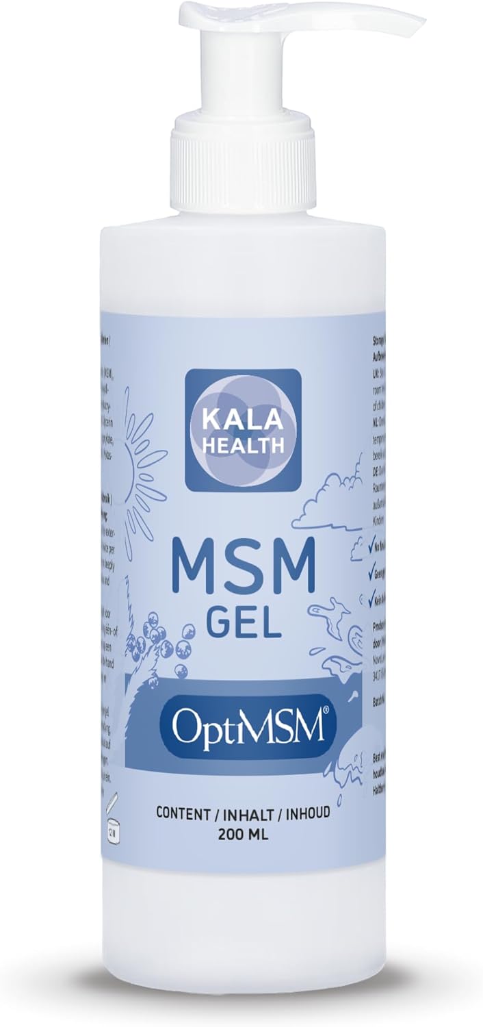 Kala Health Opti MSM Skin and Facial Gel Lotion  The 1 MSM Gel for Quickly Soothing Joints and Muscles and Improving Skin Condition Achieves Soft Smooth Healthy Skin
