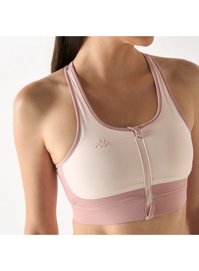 كابا صدرية رياضية متعددة التصاميم بتصميم متقاطع من الخلف وسحاب إغلاق من كابا - Image 4