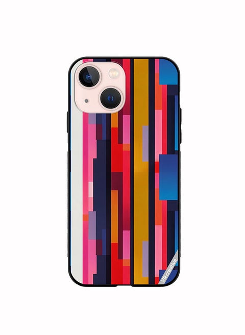 Protective Case Cover For Apple iPhone 14 Abstract Pattern 3D Design Multicolour