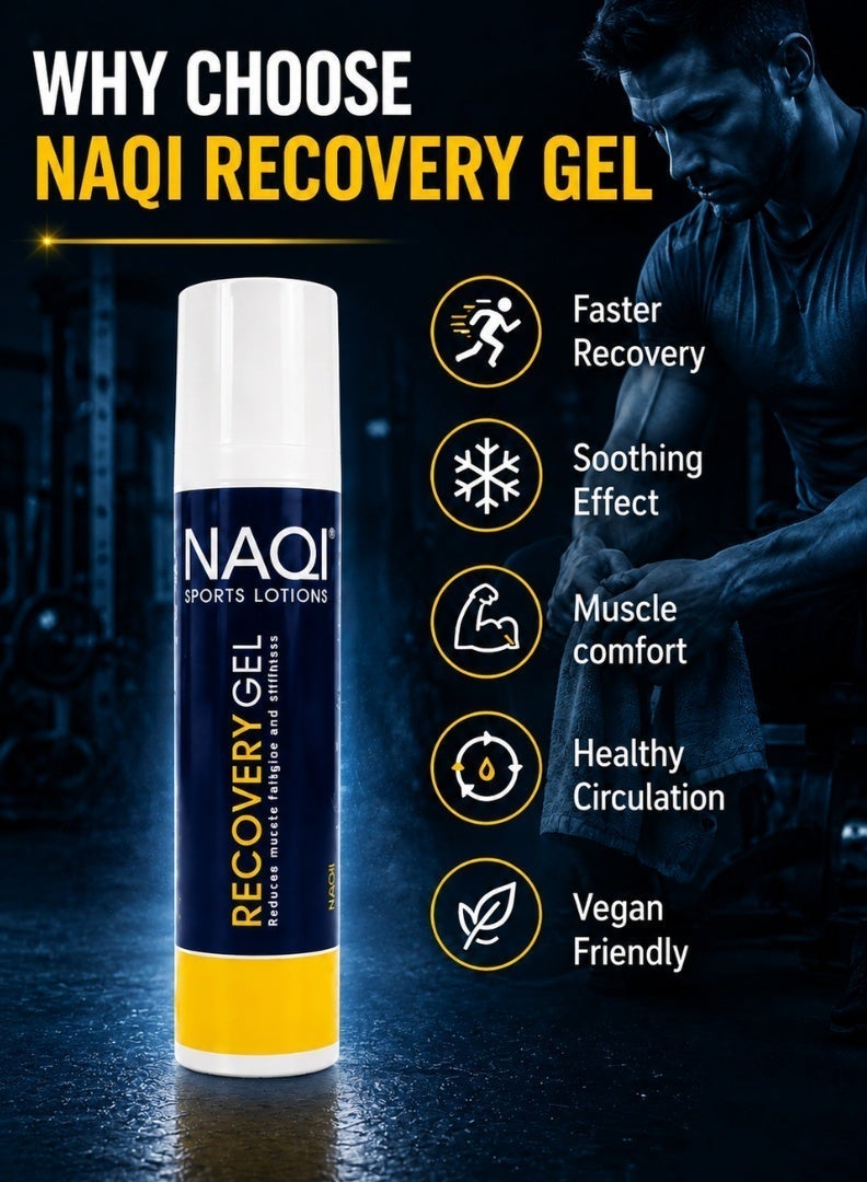 NAQI Recovery Gel for Muscle Recovery, Post Workout Pain Relief Gel for Soreness Relief, Cooling Sports Gel for Athletes & Fitness Training, Fast Absorbing Formula 100ml - Image 4