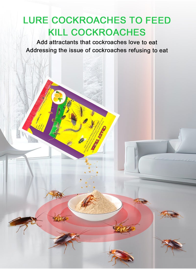 CRAZYTIGER - 2 Pack Highly effective cockroach insecticide powder, rapid cockroaches Bedbugs Termites Ants killing, suitable for both home and commercial use - Image 1