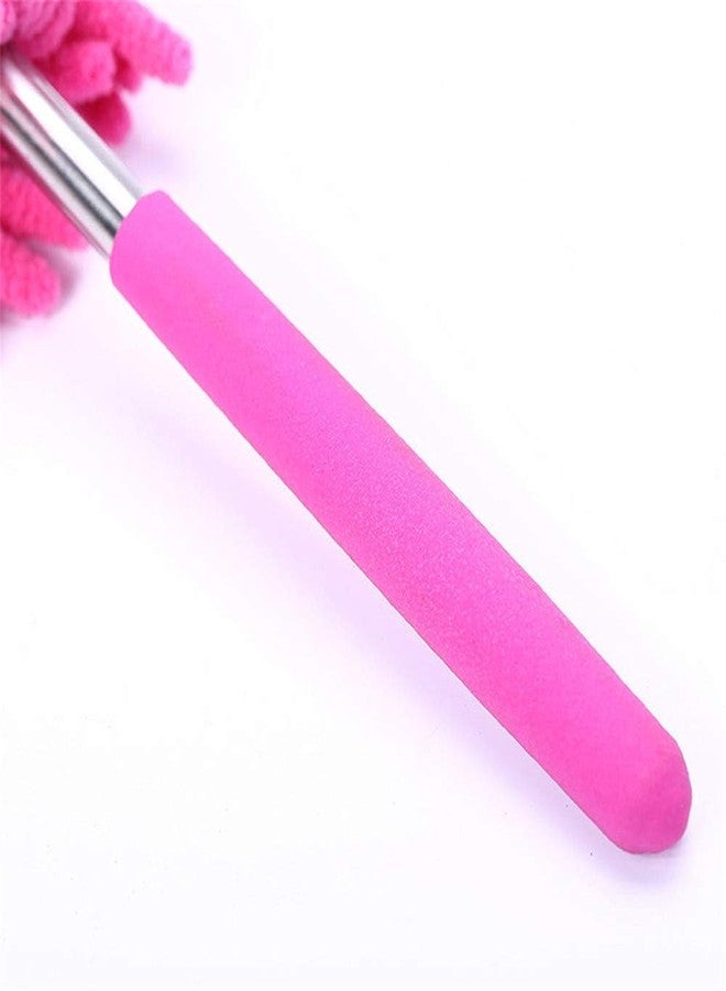 SEIWEI Microfiber Mini Duster Cleaning Brush Dust Cleaner Hand Duster Extendable Handle Soft Fans for Indoor Home Ceiling Cleaning (Red) - Image 5