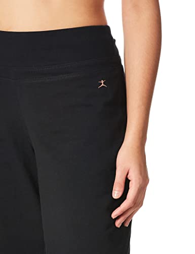 Danskin Women's Essential Wide Waistband Bermuda Short, Black, X-Large - Image 2