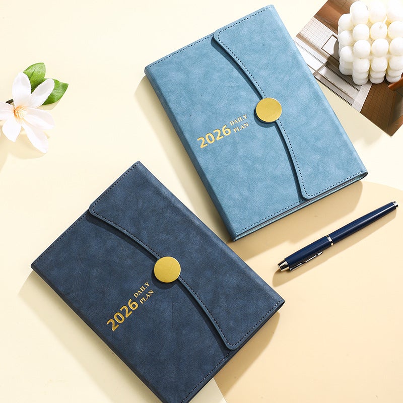 A5 2026 Spanish Day 365-Day Daily Notepad English Plan Gift Box Suit - Image 3