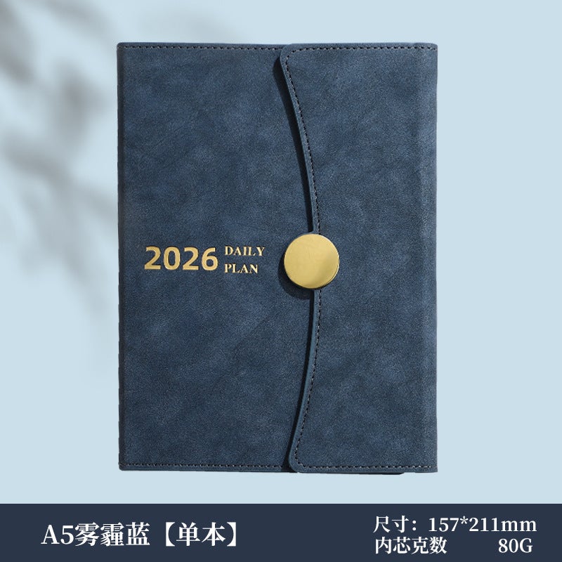 A5 2026 Spanish Day 365-Day Daily Notepad English Plan Gift Box Suit - Image 1