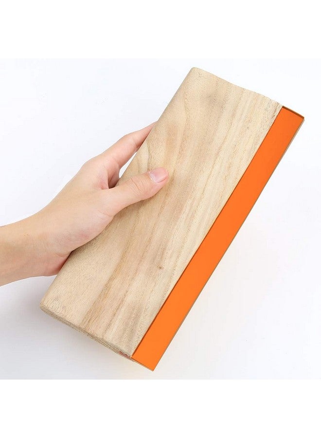 Caydo 3 Pieces 3 Sizes Screen Printing Squeegee, 75 Durometer Wooden Ink Scraper For Screen Printing Fabric, 5.9 Inch, 9.4 Inch And 13.7 Inch - Image 3