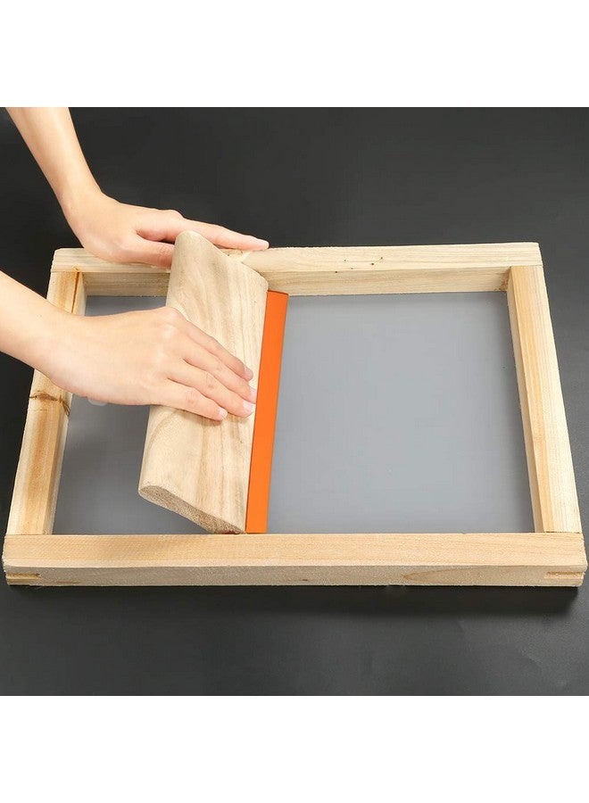 Caydo 3 Pieces 3 Sizes Screen Printing Squeegee, 75 Durometer Wooden Ink Scraper For Screen Printing Fabric, 5.9 Inch, 9.4 Inch And 13.7 Inch - Image 4