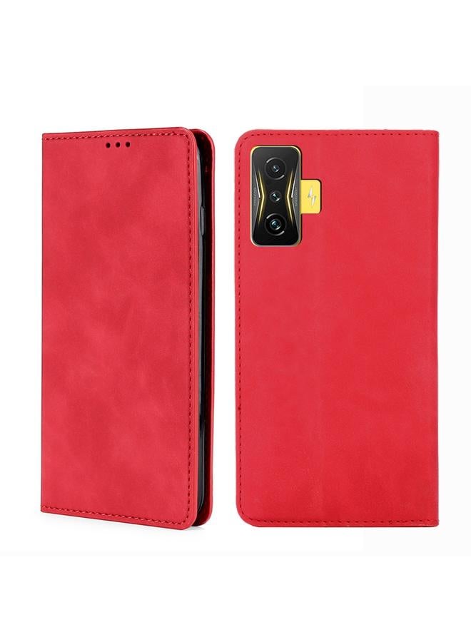 Case For Xiaomi Redmi K50 Gaming Skin Feel Magnetic Flip Leather Phone Case