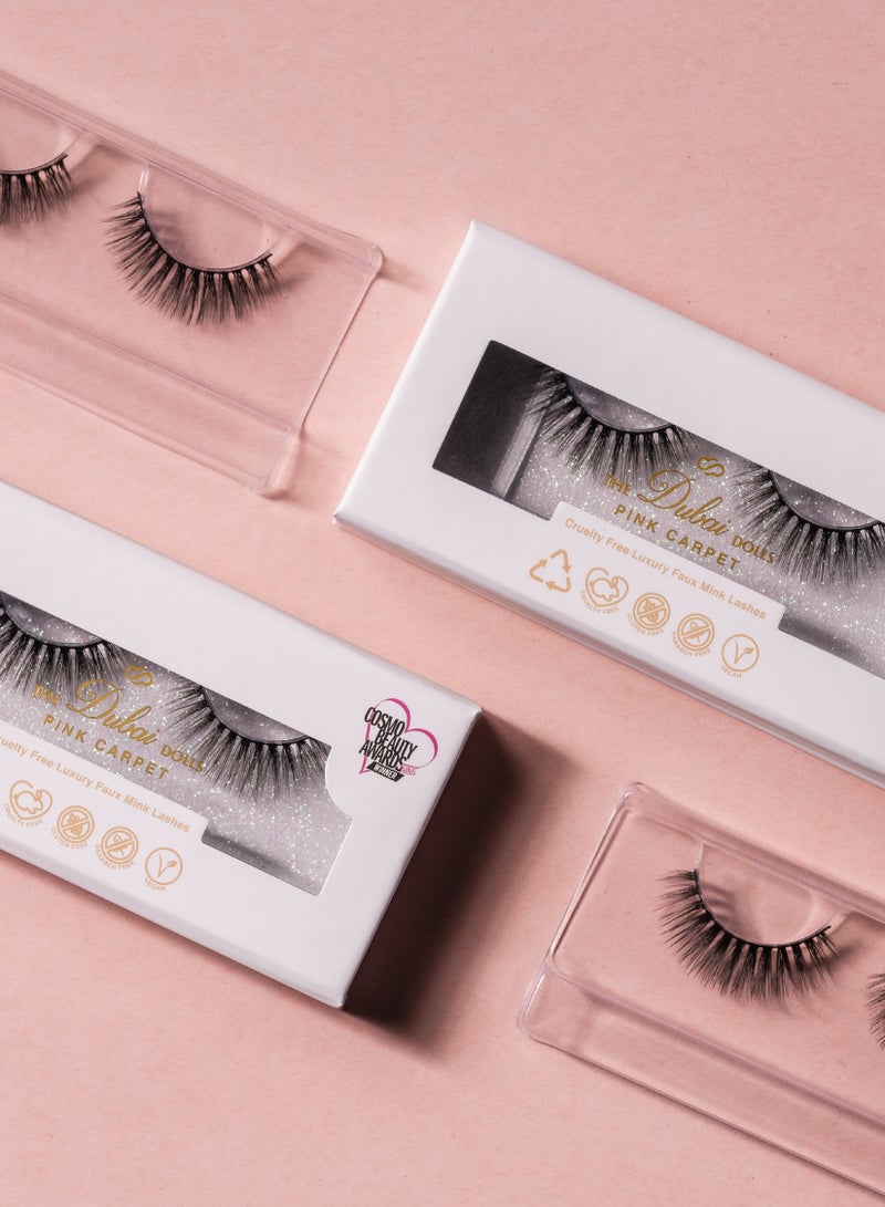 دبي دولز رموش دبي دولز الفاخرة الحائزة على جوائز "بينك كاربت" للنساء - Image 2