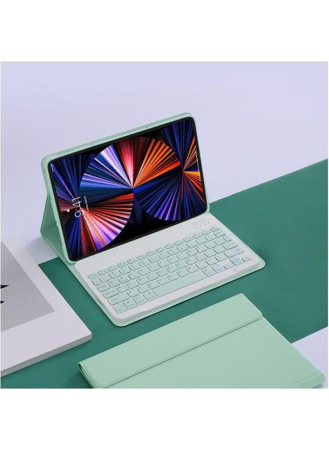 Generic For Lenovo Small P11 Flat Leather Case Pad Pro Protective Bluetooth Keyboard Wonderful Touch Backlight 11.5 Inch-Color:Fresh Green-Bluetooth Keyboard-Product Type:Lenovo K11/K11Pro  - Image 1