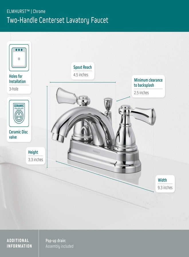 Peerless P2465LF Elmhurst Two-Handle Bath Faucet Centerset, Chrome - Image 5