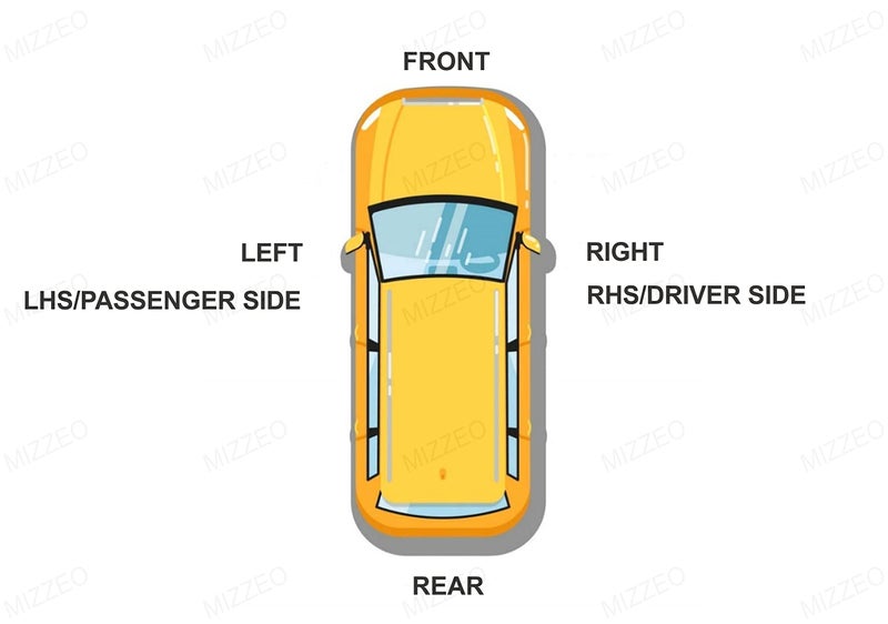 MIZZEO Premium Car Rear View Side Mirror Glass (Right/Driver Side) Compatible with Maruti Suzuki Wagonr VXI/ZXI (2019-2022) - Image 3