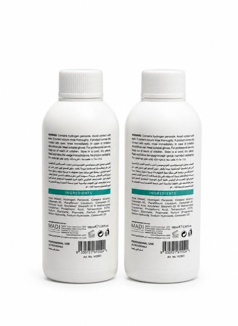 VIZO Professional Spot Hair Oxidizing Cream 20 Vol (6%) - 100ml (Pack of 2) - Image 2