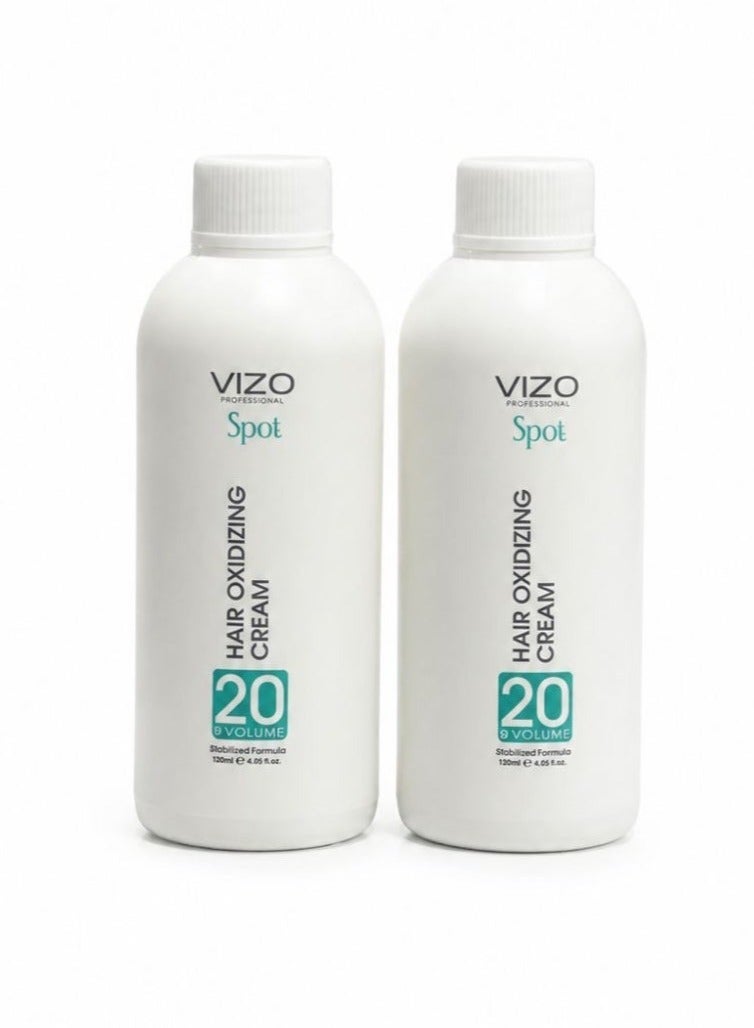 VIZO Professional Spot Hair Oxidizing Cream 20 Vol (6%) - 100ml (Pack of 2) - Image 1