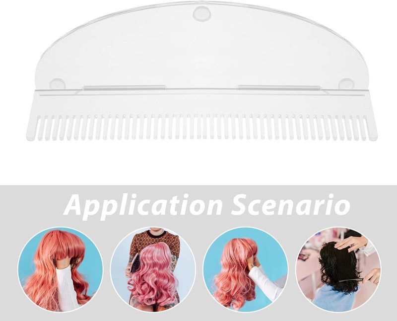 PRETYZOOM Hair Extension Display Stand Acrylic Braiding Hair Rack Wig Storage Organizer for Salon Styling and Washing - Image 3