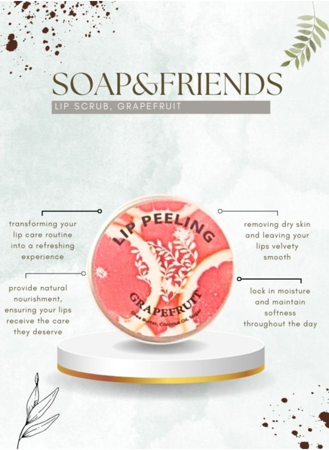 Soap&Friends Revitalize Your Lips with Natural Grapefruit Lip Scrub, 15ml  - Image 3