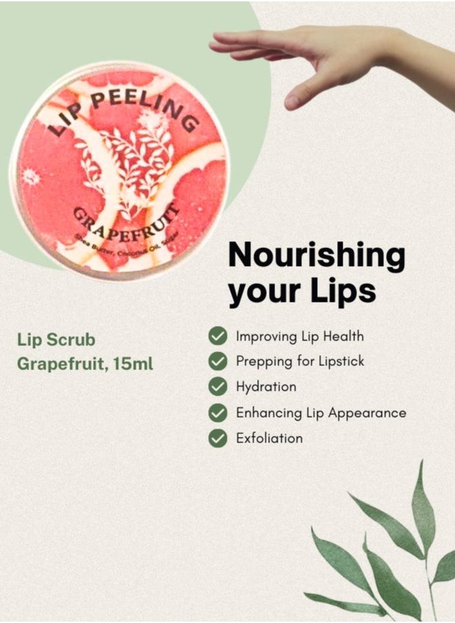 Soap&Friends Revitalize Your Lips with Natural Grapefruit Lip Scrub, 15ml  - Image 4